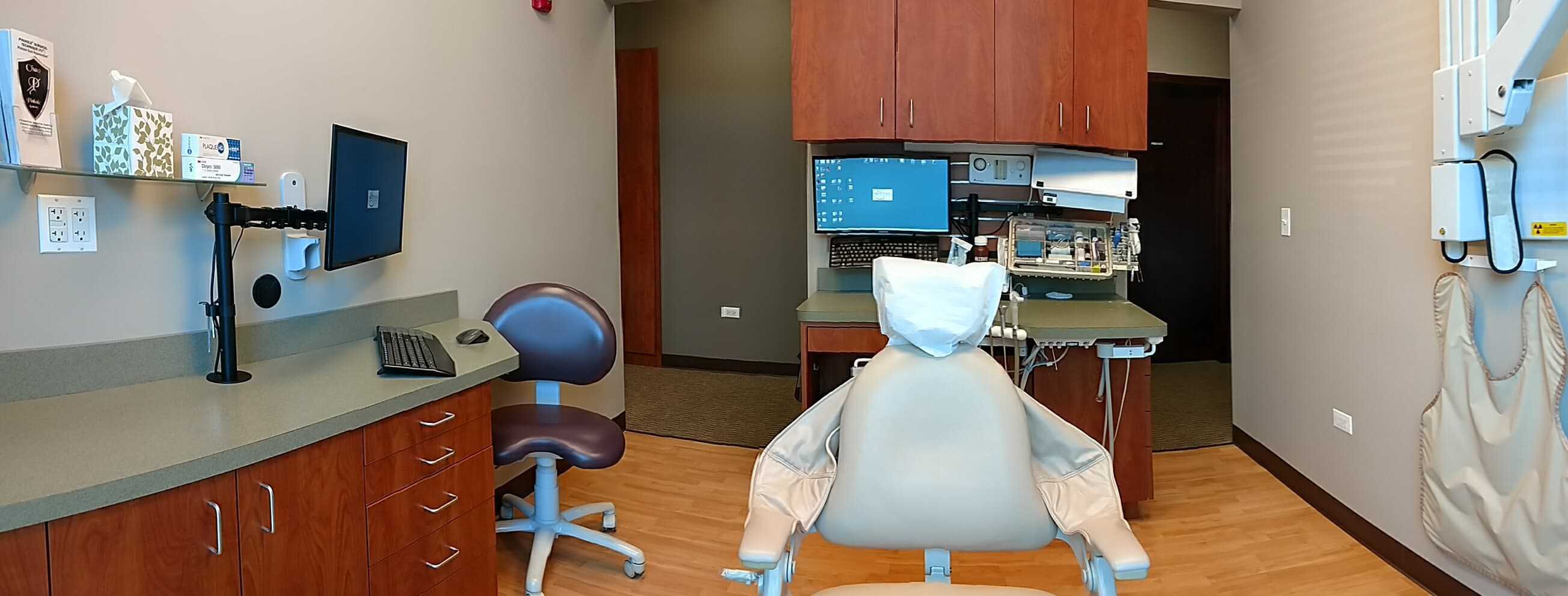 Dental patient treatment room